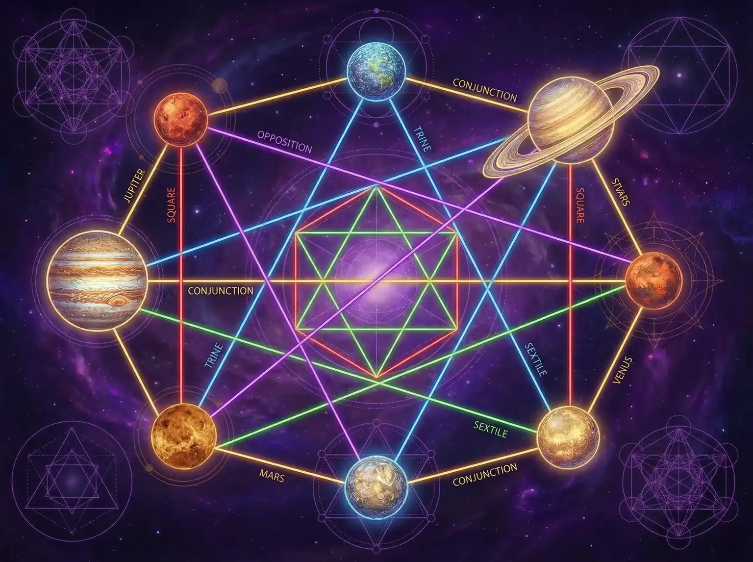行星相位解读 - 红桃视频网址 | 占星学进阶